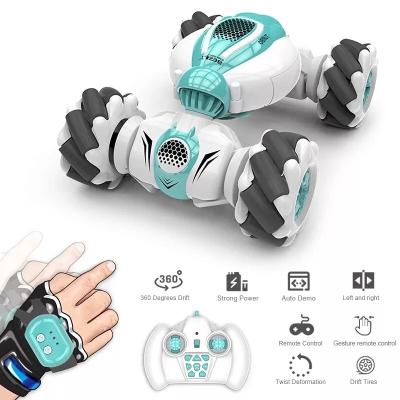 Gesture-Sensing Remote Control Mini Twist Car Four-Wheel Drive Drift Stunt Car Rechargeable Children's Toy S012