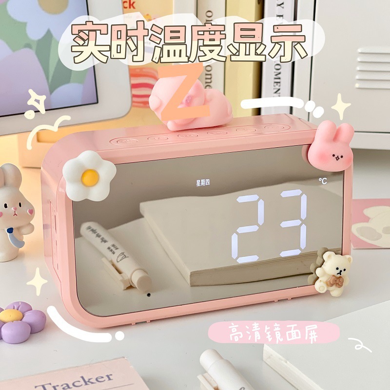 알람 시계 학생 웨이크 업 테이블 데스크탑 높은 가치의 전자 시계 타이머 블루투스 도매