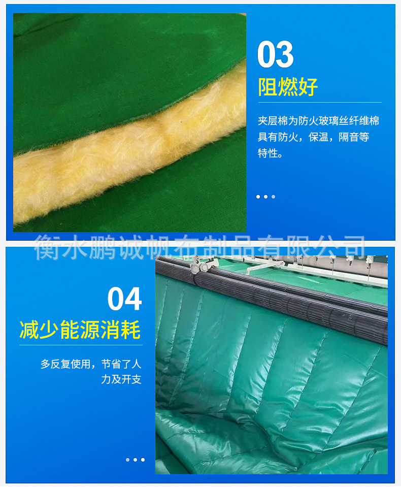 工程阻燃防火棉被