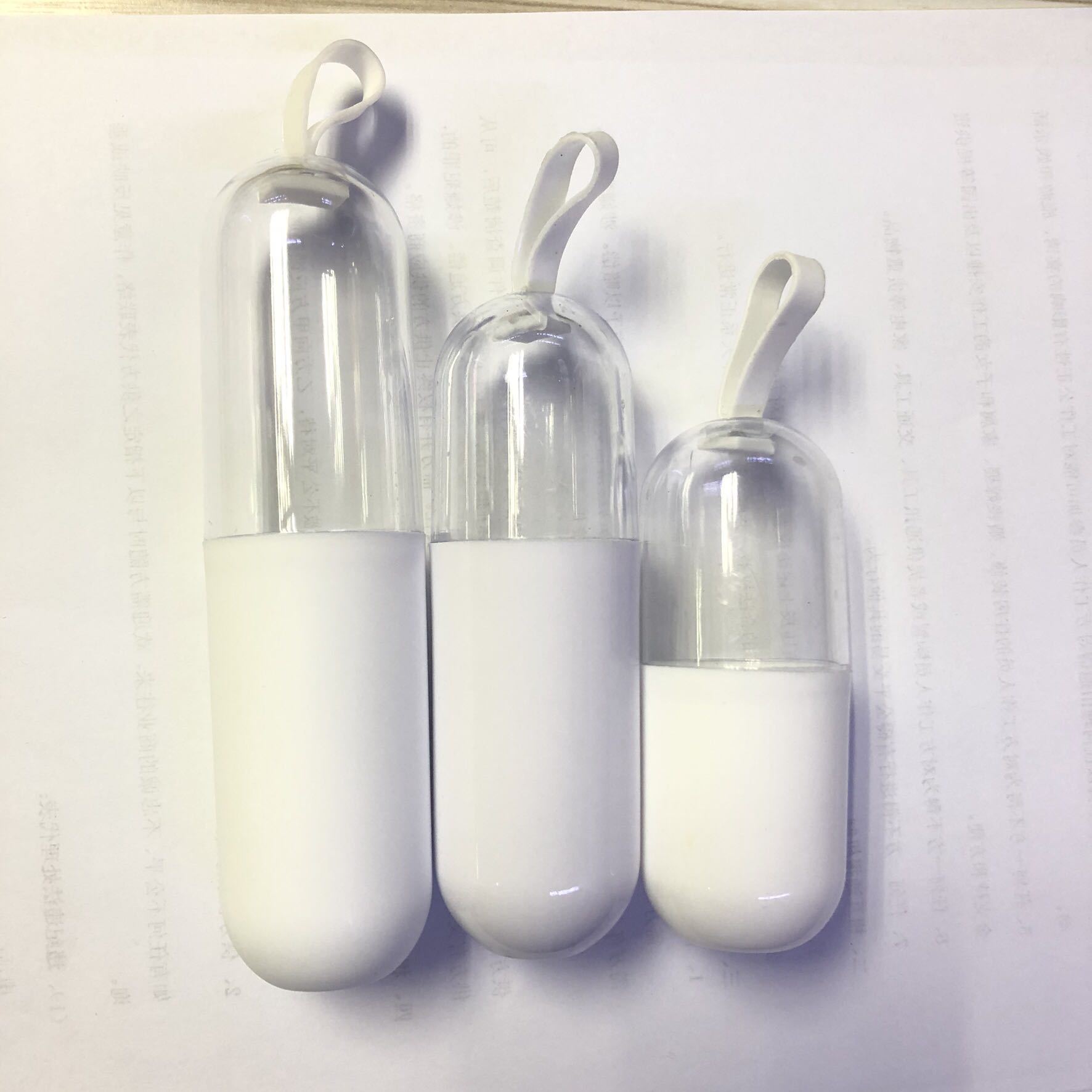 胶囊数据线包装水晶盒 透明手机充电线USB包装  一盒30支数据线盒