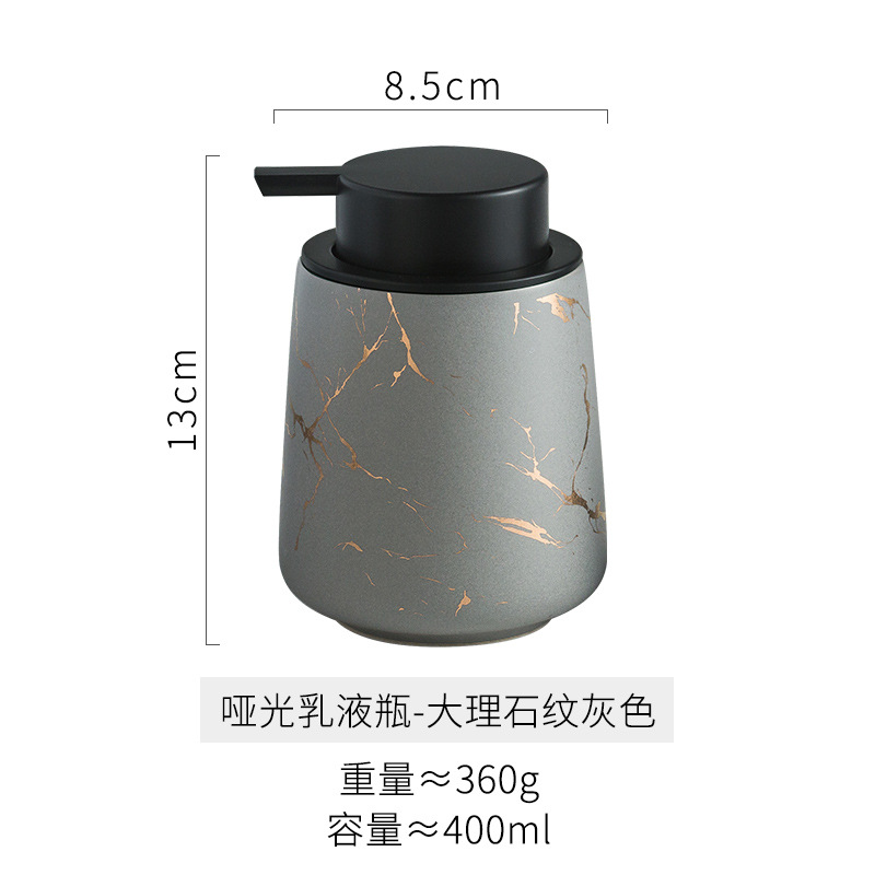 Espuma desinfectante de manos de cerámica sub-botella baño inodoro Champú gel de ducha botella de prensa Hotel Club Prensa