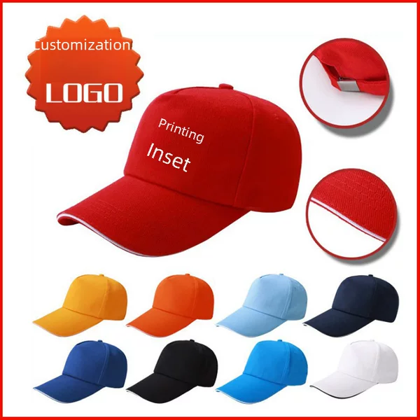 Advertising cap travel cap printed logo net cap red volunteer baseball cap embroidered cap hat wholesale