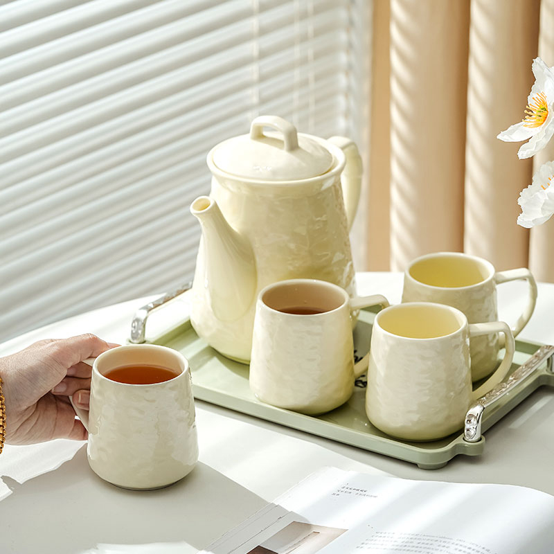 2TCU family Kettle tea cup suit cup set tea set housewarming new home Cup suit living room coffee table household water Cup