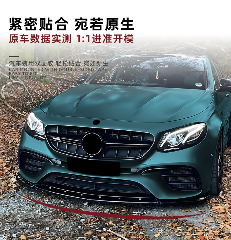 Suitable for Mercedes-Benz E-Class W213 E63 Amg 2016-2020 Early Model Front Lip, Front Splitter, Front Bumper Spoiler Modification