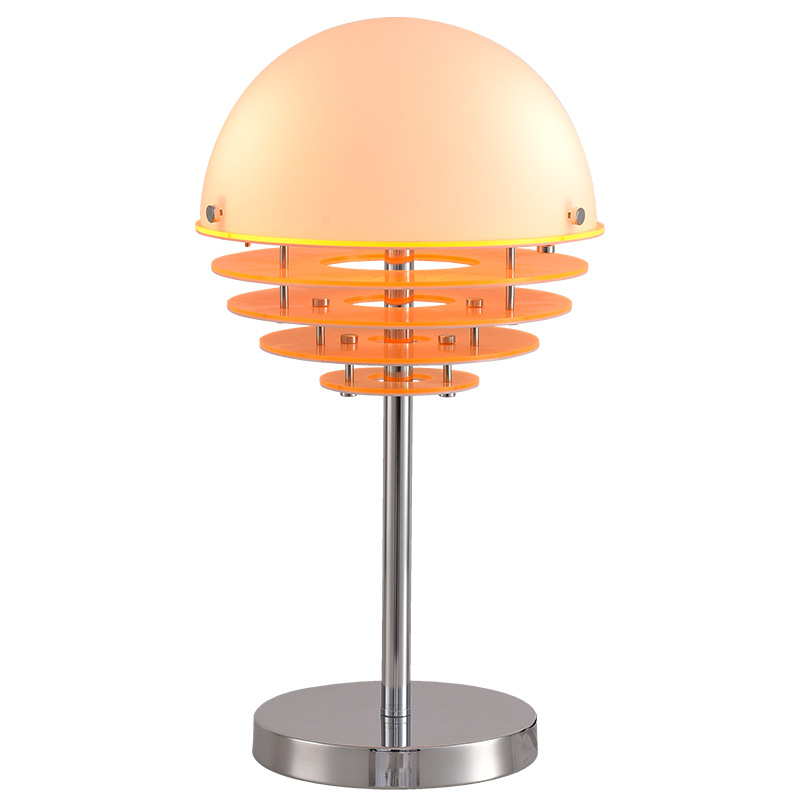Luz de escritorio de puesta de sol naranja alta crema estilo italiano lujoso diseño de cabecera del dormitorio atmósfera sensación de luz decorativa L138