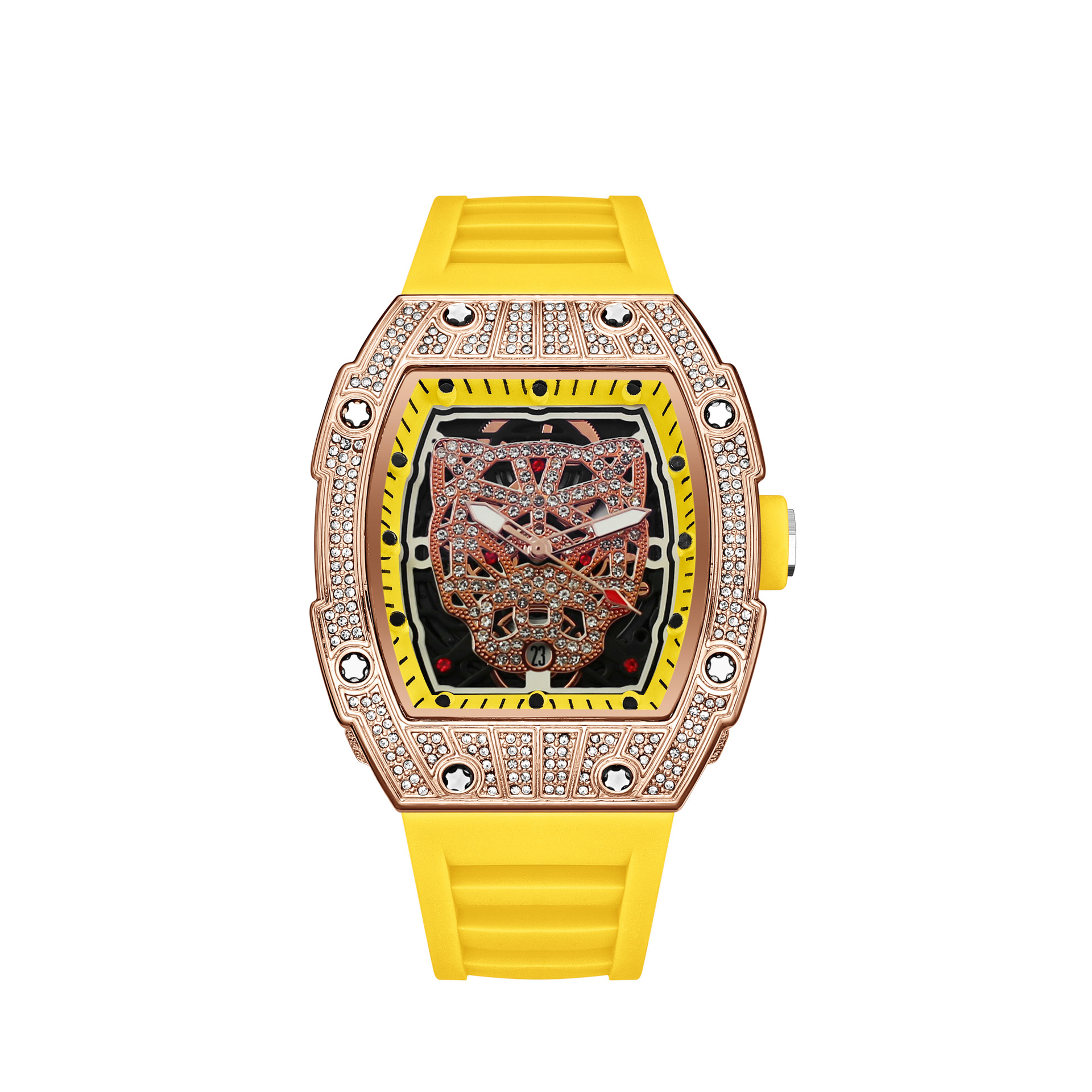 Richard vyriškas kvarcinis laikrodis su deimantais ir žvaigždėmis_voghion.com