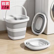 折叠水桶家用学生宿舍大号便携户外钓鱼桶跨境房家用加厚泡脚桶