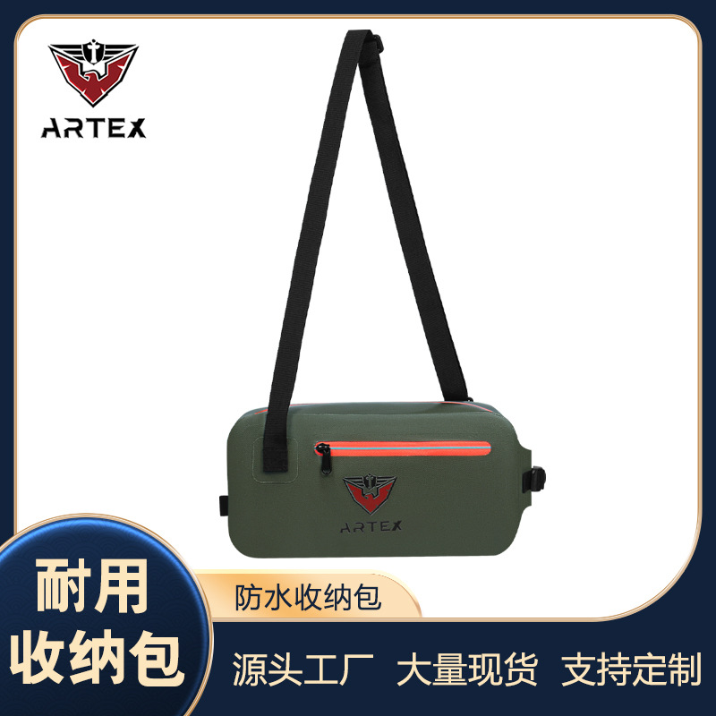 TPU waterproof shoulder bag for outdoor activities like hiking, swimming, beach, cycling, fishing, multi-functional rainproof storage bag