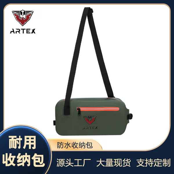 TPU waterproof shoulder bag for outdoor activities like hiking, swimming, beach, cycling, fishing, multi-functional rainproof storage bag