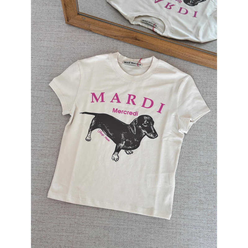 【カウンター品質】韓国マルディトレンドブランド半袖Tシャツリトルデイジードーマンプリントラウンドネックピュアコットンクロスボーダー|undefined