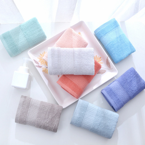 Wholesale pure cotton towel bath towel set combed cotton bath towel three-piece set absorbent towel gift plain foreign trade bath towel
