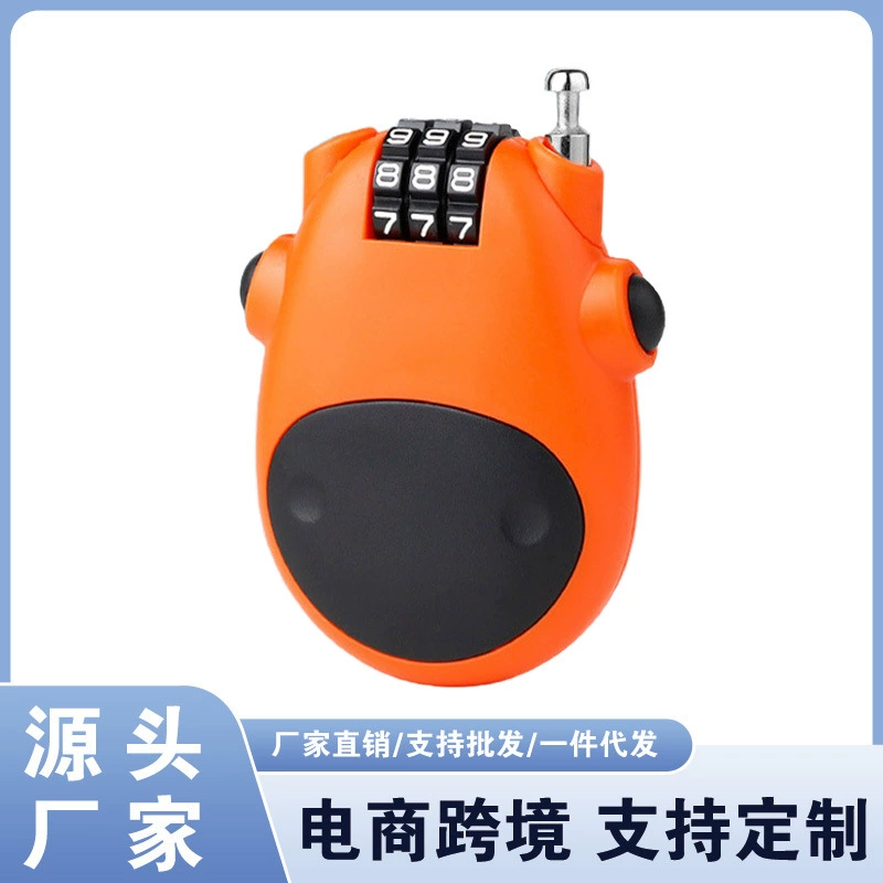 Замок для шлема электромобиля, противоугонный замок, замок для чемодана, пароль, трехзначный велосипедный портативный пароль, телескопический тросовый замок