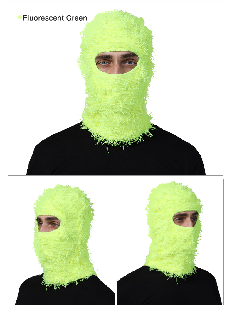 Populär balaklava för män och kvinnor, stickad huvudbonad i akrylull, personlig kamouflagevärmask_voghion.com
