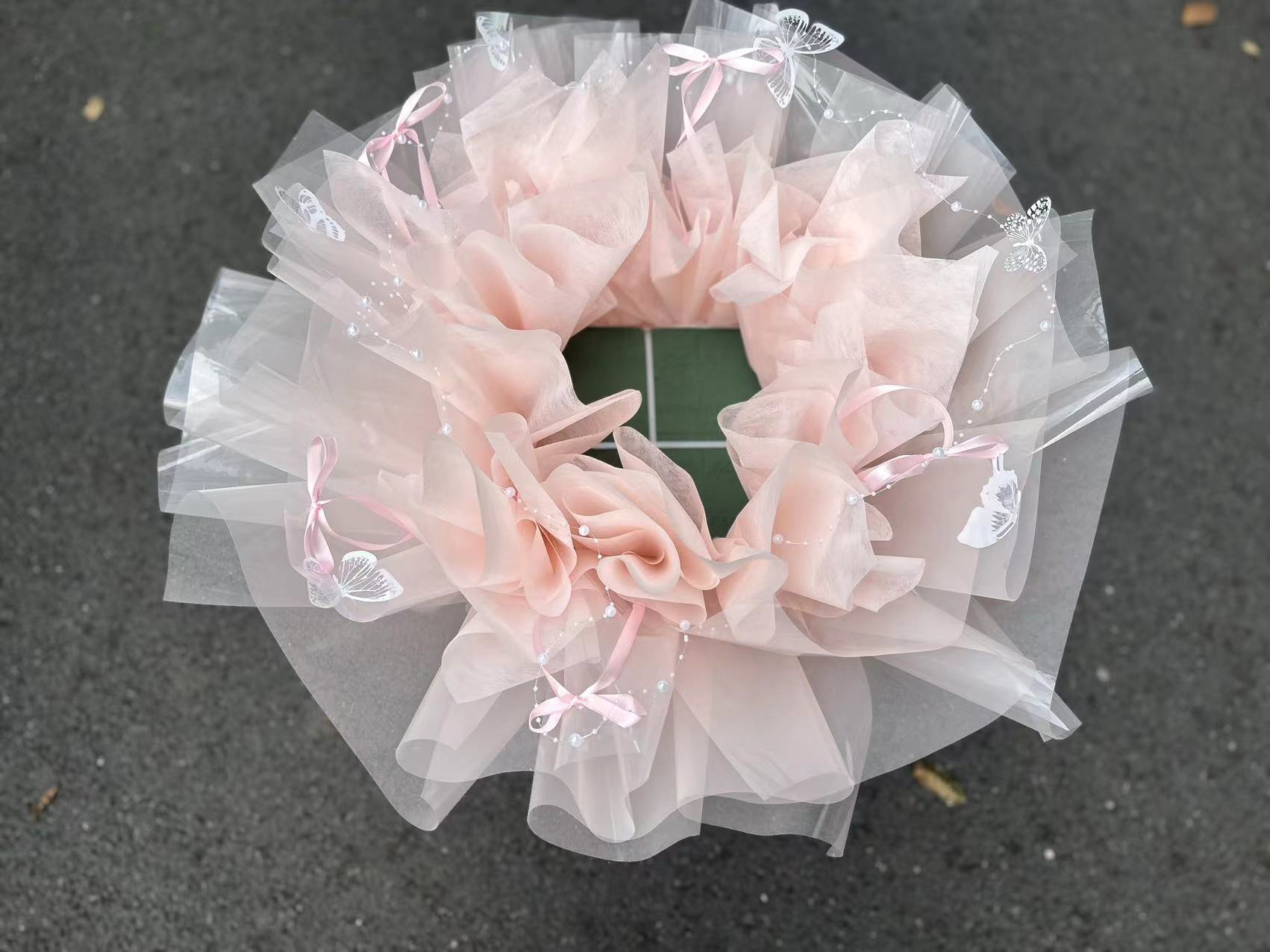 Nuevo estilo de estilo de ballet rojo de alto valor semiacabado conchas de flores al por mayor conchas de flores redondas regalos diy Día de San Valentín