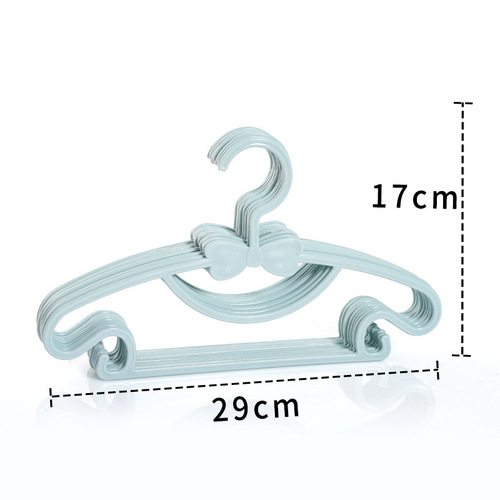 Bow tie children's clothes hanger plastic household baby clothes support non-slip traceless baby clothes hanger manufacturer direct sale