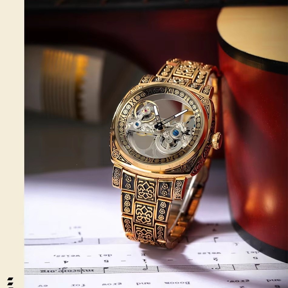 2026 FORSINING Vintage Men's Carved Hollow Fashion Automatic Mechanical Watch_voghion.com