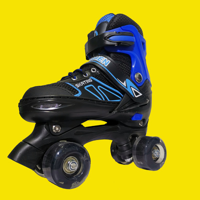 Double row The four round the skating shoes Roller skating shoes Full flash Two-in-one Double row adjust beginner Roller skates