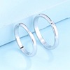 One size ring for beloved solar-powered for St. Valentine's Day, silver 925 sample, Korean style, simple and elegant design