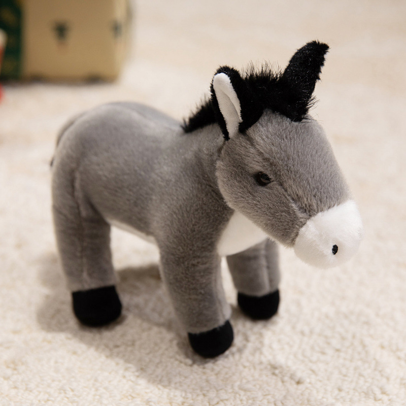 Muñeca de león de pie animal de simulación cabra vaca juguetes de peluche decoración muñeca de regalo para niños muñeca image 4