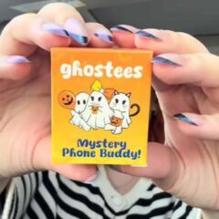 跨境新款 Ghostees Mystery Phone Buddy 幽灵盲盒装饰手机小挂件