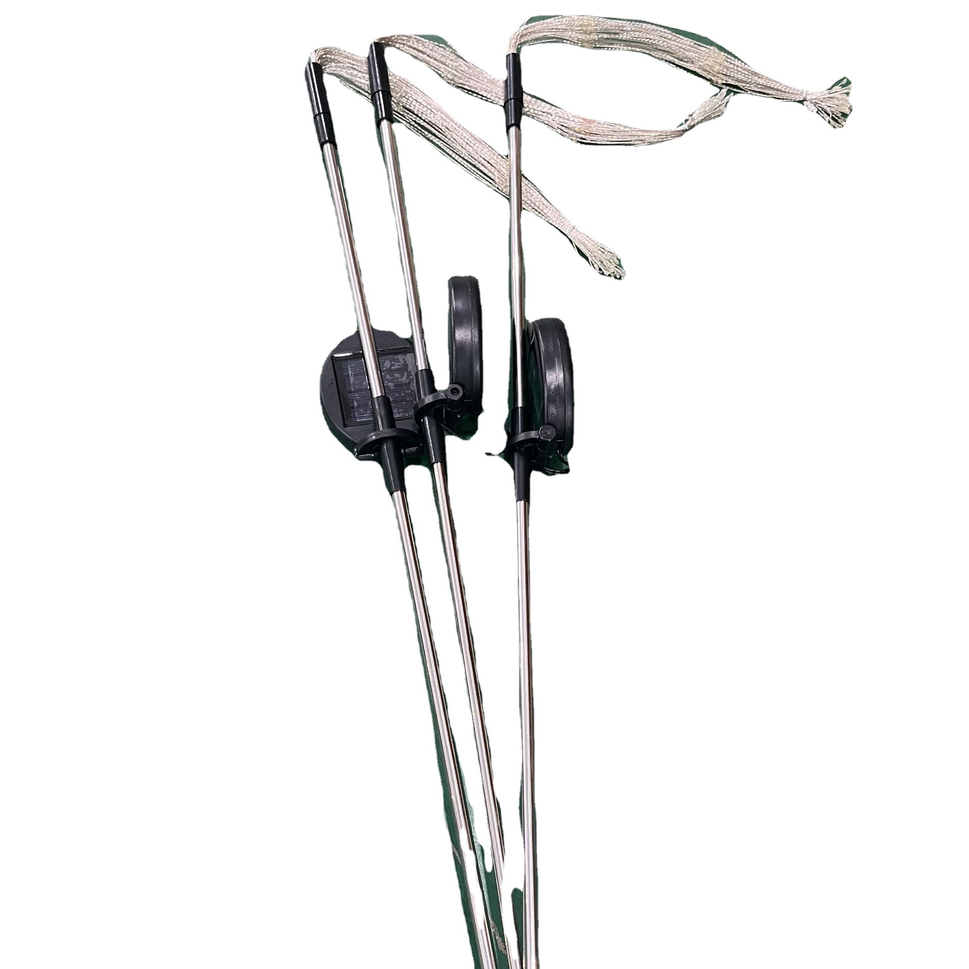 LED solar enchufe de tierra lámpara de humo estrellado alambre de cobre Cadena de luz de color patio al aire libre Vacaciones de Navidad Cadena de luz decorativa