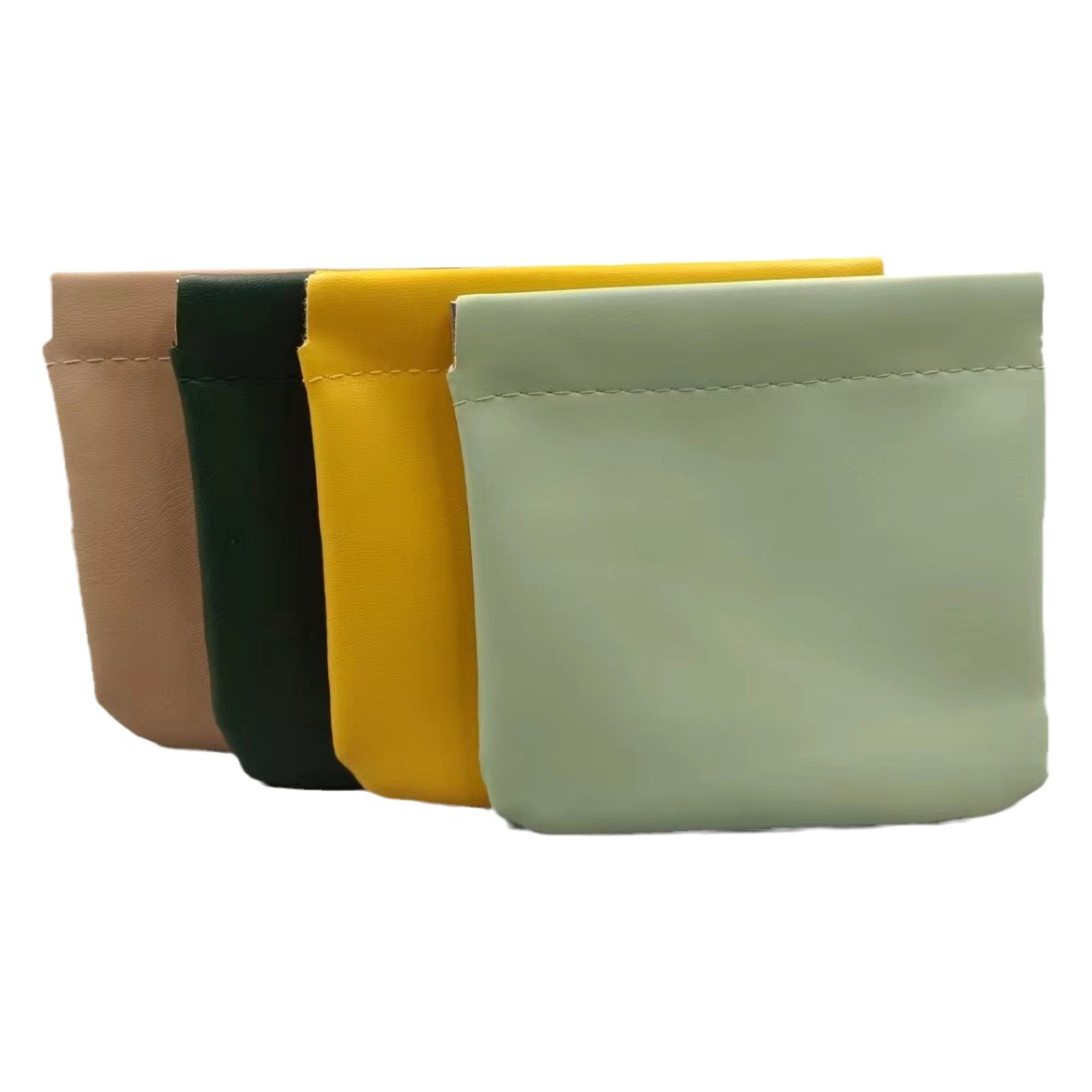 Exprimir metralla bolsa de cosméticos mini lápiz labial bolsa pu moneda monedero joyería bolsa de almacenamiento de auriculares bolsa de almacenamiento