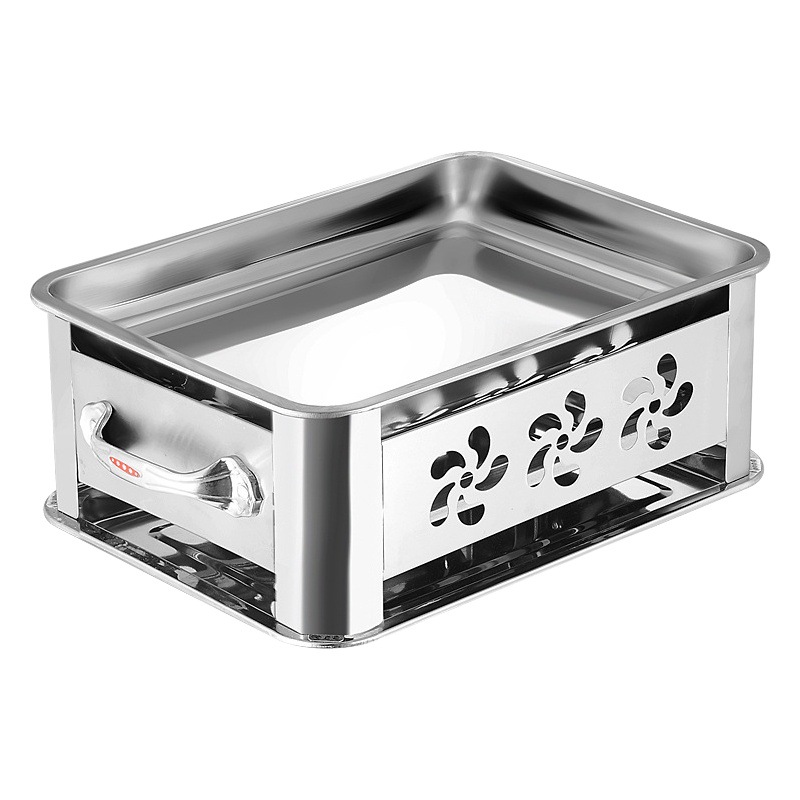 Suministro directo de fábrica engrosada estufa de barbacoa de acero inoxidable drawable ventilación de carbón de alcohol de carbón a la parrilla Zhuge estufa de pescado asado