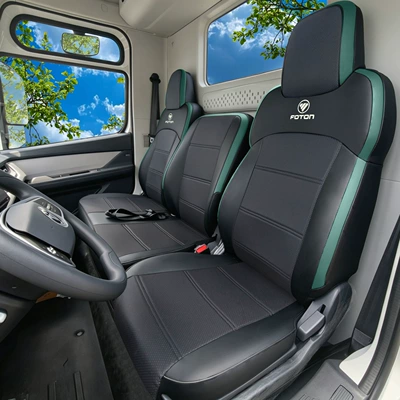 Express Pro Seat Cushion Cover, Modelə uyğun (Original) oturacaq örtükləri - all-leather-black-green-3-seat-set-for-driver-and-passenger