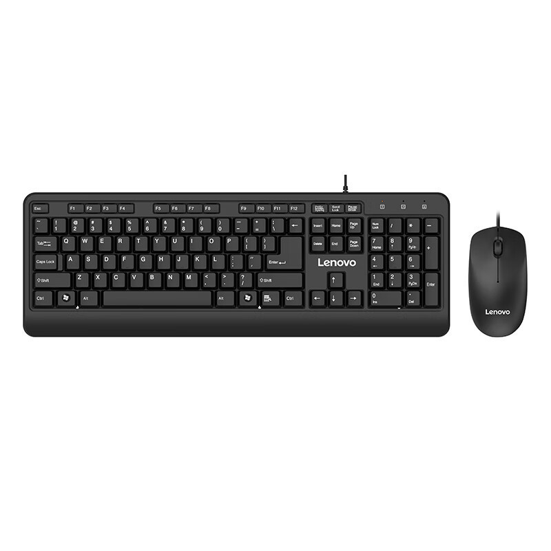 Lenovo Wired Keyboard and Mouse Set Km4800 Keyboard 2022 Matte Version