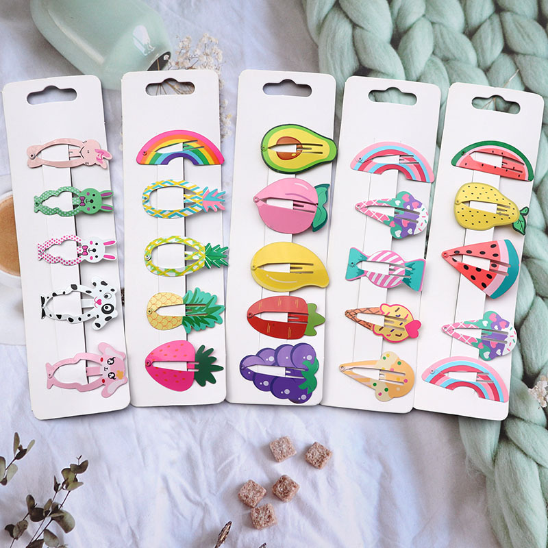 Cute Solid Color Plastic Hair Clip 1 Set display picture 3