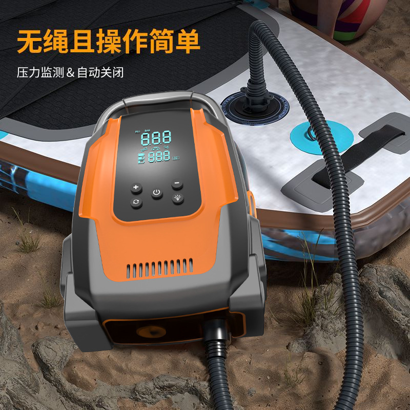 アウトドアキャンプ車のエアポンプパドルボードテントカヤックSUPポータブル電気ワイヤレス高圧エアポンプ|undefined