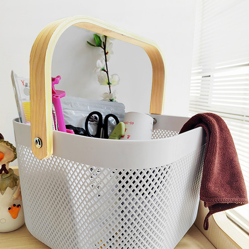 Drain Basket Kitchen Bag Household Plastic Supplies Dirty Clothes Storage Vegetable Basket Water Filter Picnic Fruit Basket Wholesale