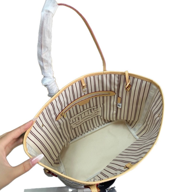 工場本革レディースバッグクラシック市松模様ショッピングバッグファッション大容量ママバッグショルダートートショルダーバッグ|undefined