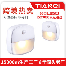 LED智能小夜灯人体感应灯厨房橱柜灯楼梯过道照明壁灯跨境热销