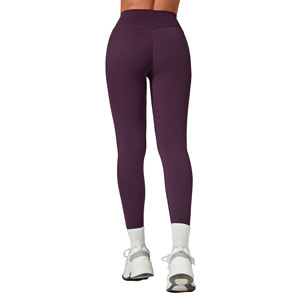 AYM037908 High-Waist Butt-Lifting Yoga Pants with Hidden Pleats Aoyema wholesale