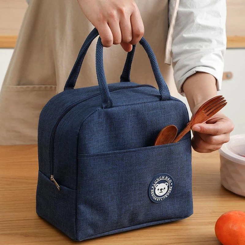 Nuevo tipo de bolsa de almuerzo de aislamiento escolar necesaria bolsa de almuerzo de gran capacidad bolsa de almuerzo portátil bolsa de almuerzo para estudiantes