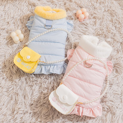 秋冬季狗狗衣服加厚保暖泰迪比熊小型犬棉衣猫咪马甲宠物衣服