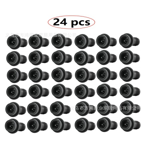 24 paquetes de tapones de silicona para paraguas de succión negra
