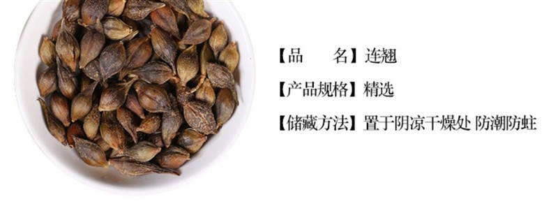 Wild Forsythia Fruit Lian Qiao 500g Premium Dried Qing Qiao Traditional Herbal Tea and Decoction Herb overview