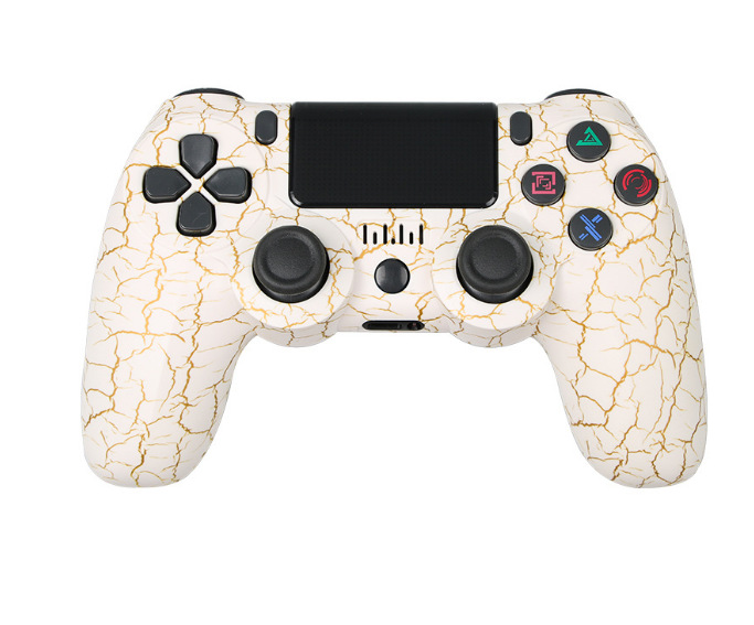 Modelo privado transfronterizo P4 consola de juegos Bluetooth maneja con giroscopio de barra de luz P4 inalámbrico Bluetooth PC control de juegos