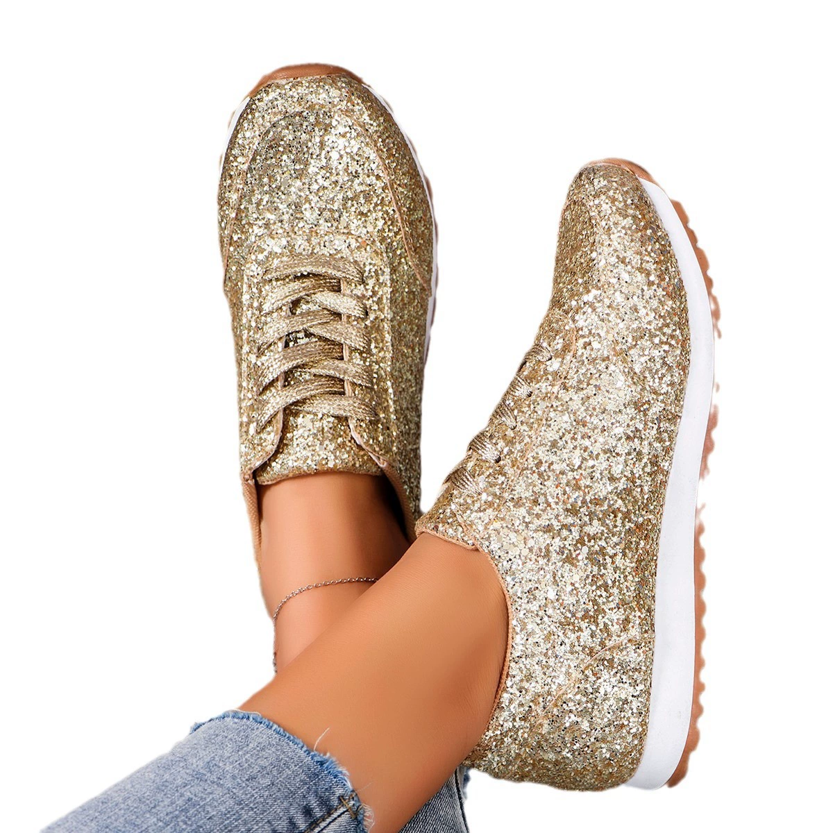 Обувь для отдыха, ногти Sequins, обувь, плюс сайз, новая коллекция, Amazon