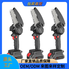 チェーンソー携帯型リチウム電気チェーンソー家庭用チェーンソー伐採木修枝シンプルリチウムチェーンソー屋外伐採木鋸メーカー