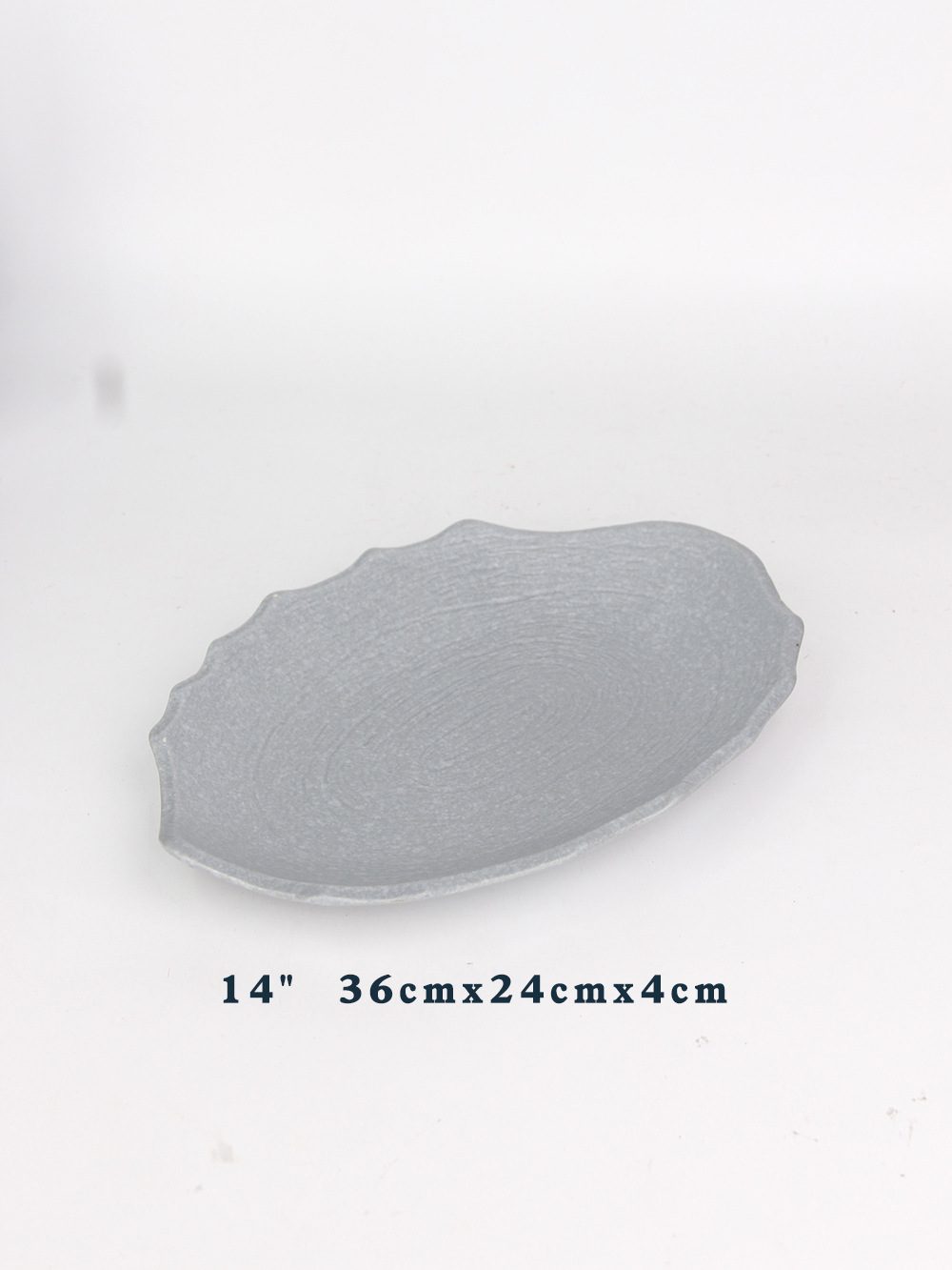 Cerámica creativa placa rectangular superficie gruesa esmerilado placa cuadrada sushi Placa de pescado placa resistente a los arañazos swing bandeja de la placa