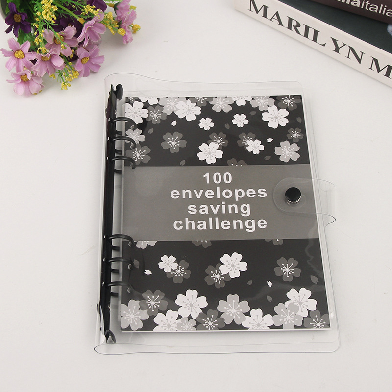 Black cherry blossom black clip