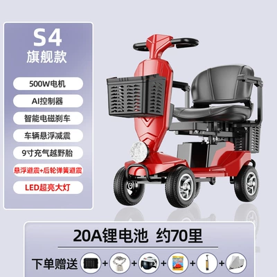 Qatlanan elektrik velosipedlər, Le Shi Aging Small Household - s4-flagship-double-20a-lithium-batterybattery-life-about-70-miles500w
