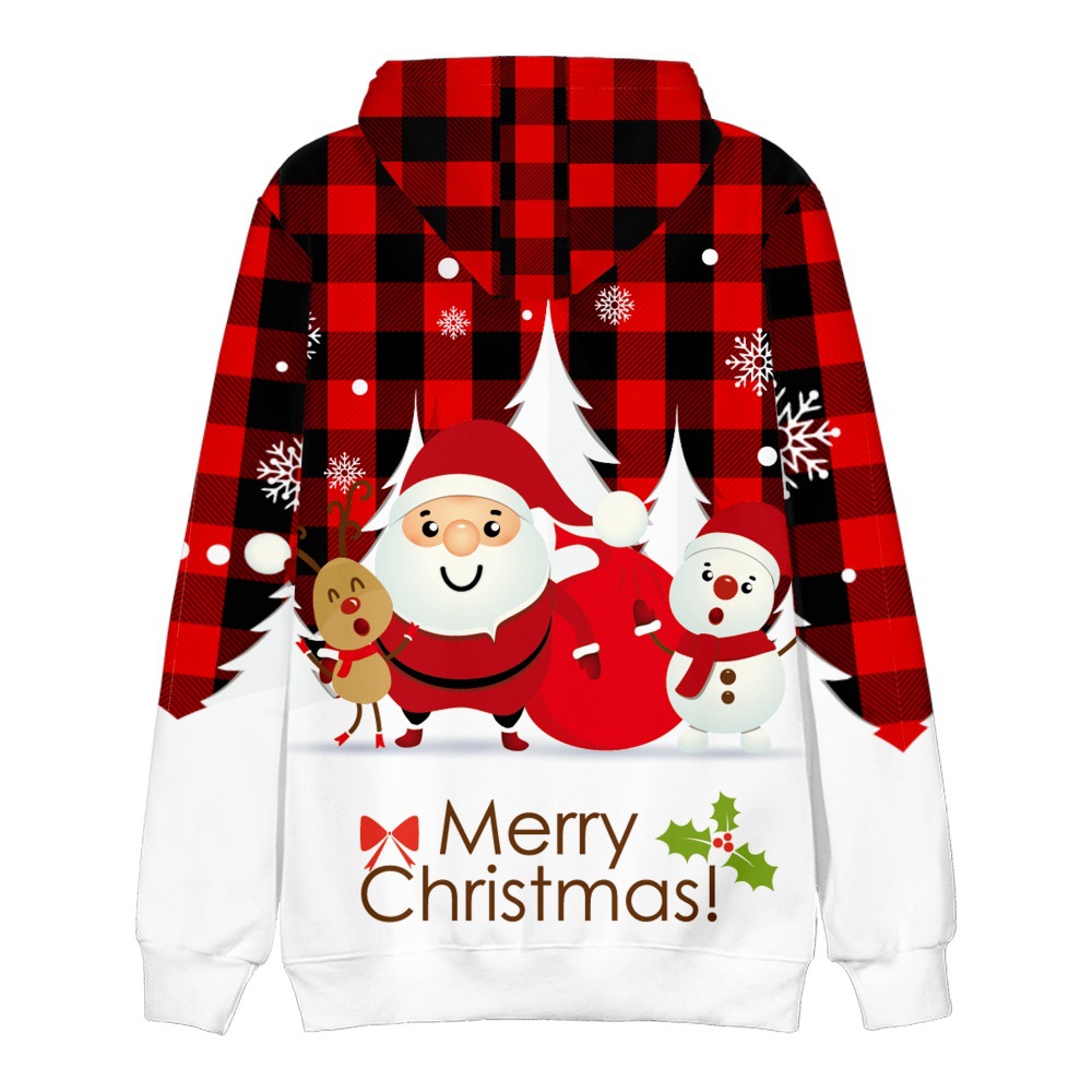 Men's Clothing Autumn and Winter Christmas Hoodies Christmas Tree Men's and Women's Pullover Clothes Wholesale_voghion.com