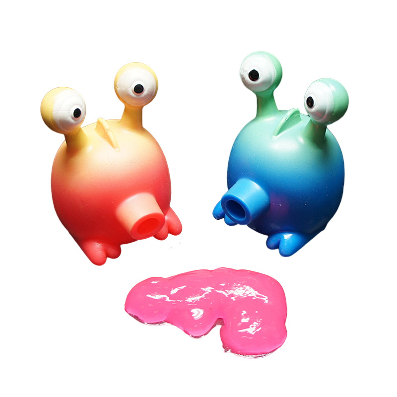 Space monster Slime creative novelty slime toy vomit spoof prank pinch music toy