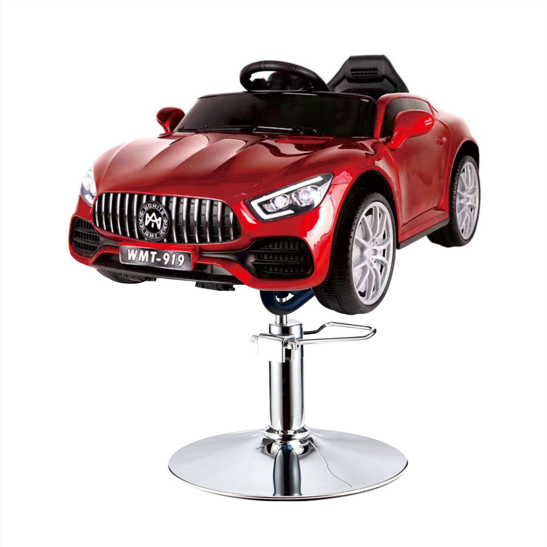 Asiento de peluquería eléctrico para niños, silla de peluquería para automóvil, silla giratoria elevadora, música, salón de peluquería para niños, silla de corte para niños image 21