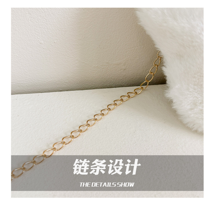 2024 New Korean plush single-shoulder crossbody pocket change children's bag, cute baby holding chain small bag for girls undefined