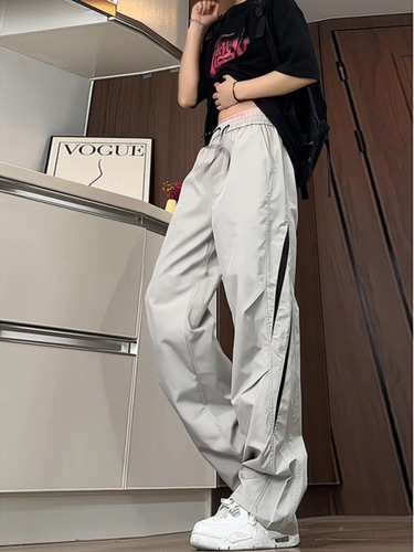 Light Gray Quick-Dry Tactical Pants for Men | Autumn-Season Patchwork Design | Mesh-Structured, Breathable Trousers | American-Style Paratrooper Workwear Pants